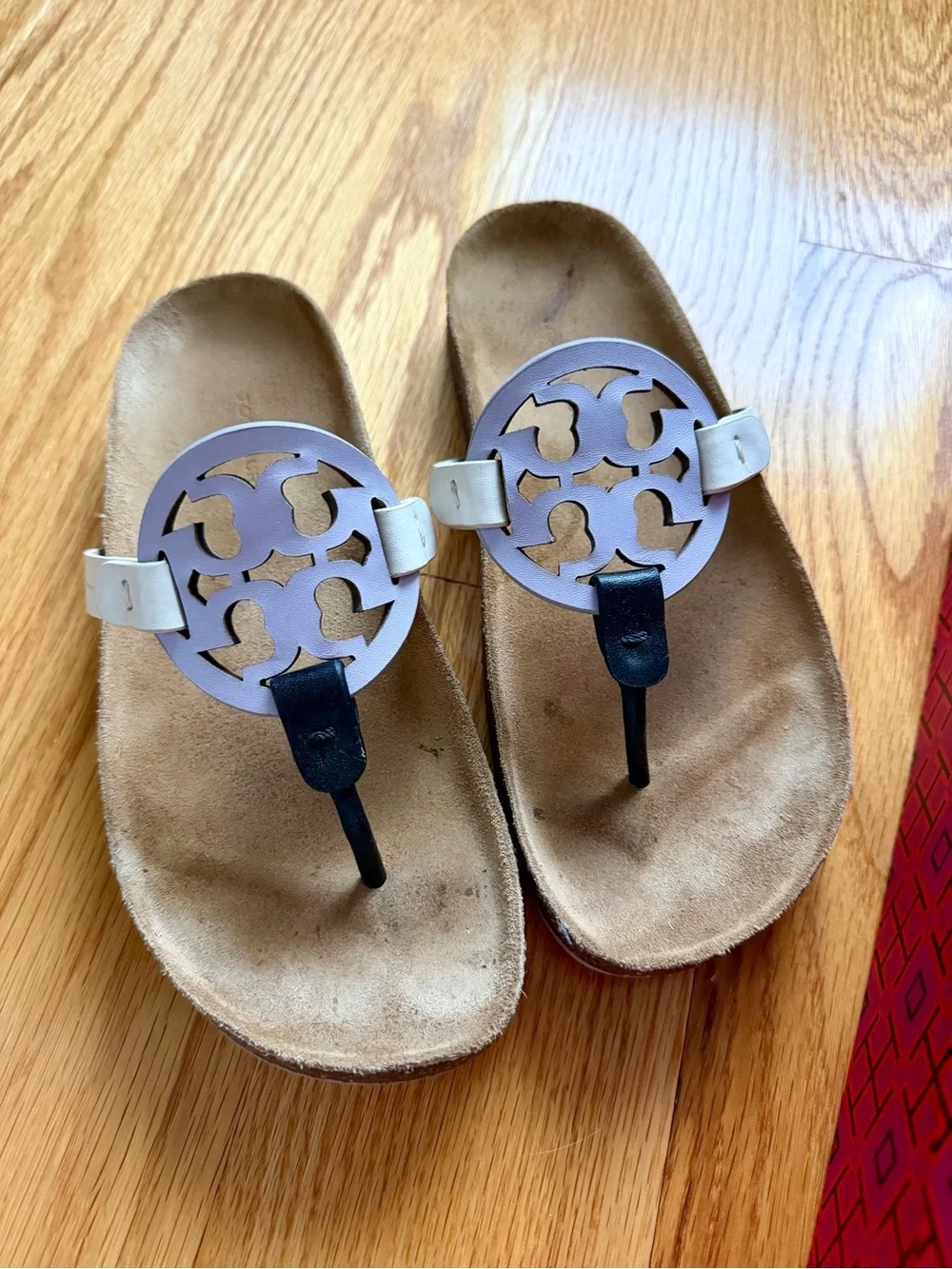 Tory Burch Miller Cloud, Spring Lavender / Perfect Black / Sandals!